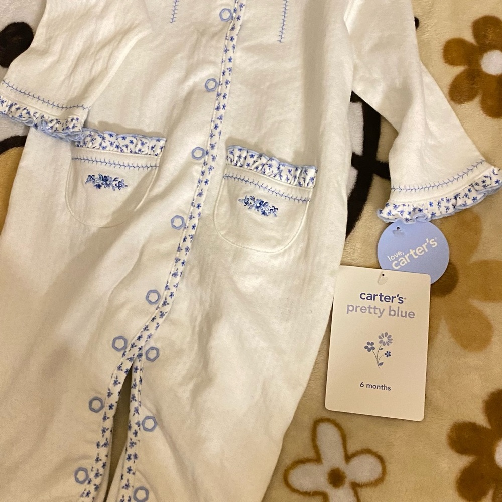 Carter's Pretty Blue and White Sleep Sack